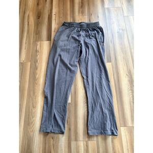 Champion Gray Cotton Blend Athletic Pants Men's Large Straight Leg Pockets